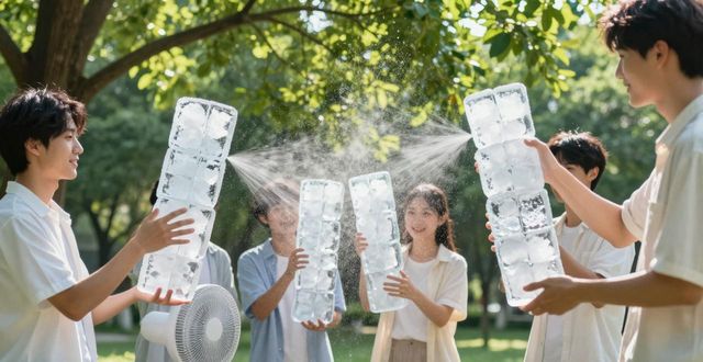 大冰块降温方法_广州海珠夏季防暑降温大冰块_大冰块户外活动使用时长